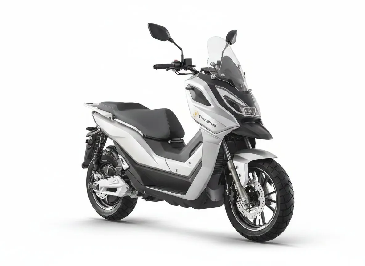 Swap Energy ADV electric motorcycle with dual swappable batteries