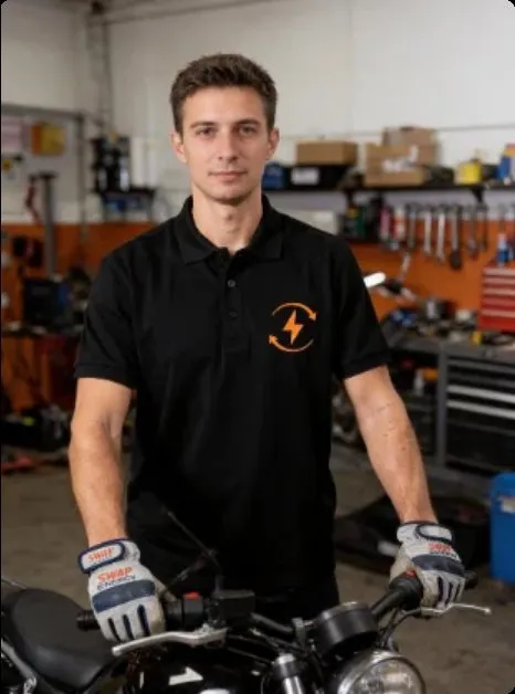SwapCare technician in the service centre